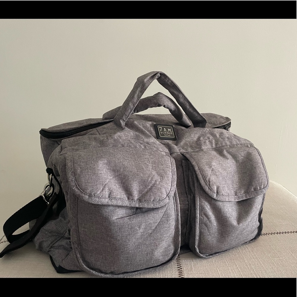 7 A.M. Enfant Voyage Bag, Large - Heather Grey